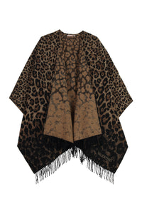 Wool and cashmere cape